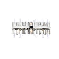 Serena 24 inch crystal bath sconce in chrome