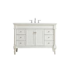48 inch Single Bathroom vanity in Antique White
