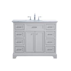 42 in. Single Bathroom Vanity set in light grey