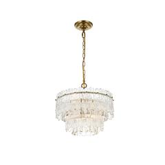Emilia 15 inch Pendant Light in Satin Gold