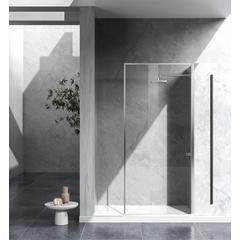 Fixed framed shower door 35 x 76 Polished Chrome