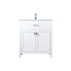 30 Inch SIngle Bathroom Vanity In White