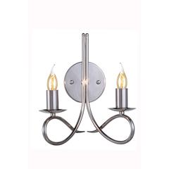 Lyndon 2 light polished Nickel Wall Sconce