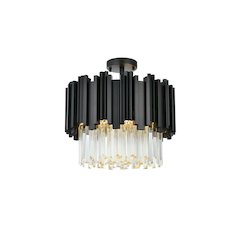 Willow 16 Inch Flush Mount In Black