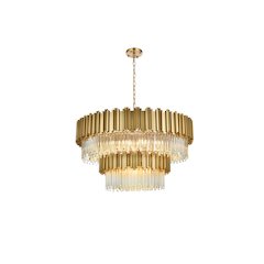 Willow 40 Inch Chandelier In Satin Gold