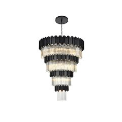 Willow 40 Inch Chandelier In Black
