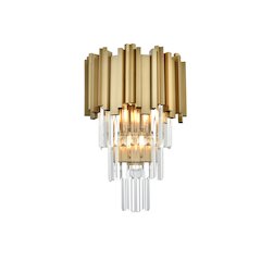 Willow 12 Inch Wall Sconce In Satin Gold