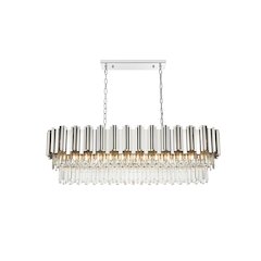 Willow 47 Inch Rectangular Chandelier In Chrome