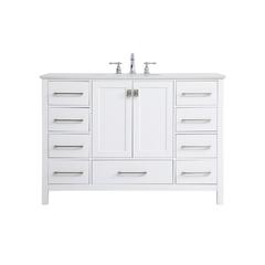 48 inch Single Bathroom Vanity in White