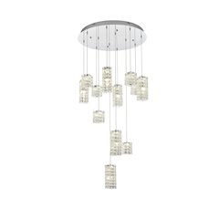 Aston 28 inch LED Pendant in Chrome