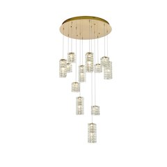 Aston 28 inch LED Pendant in Satin Gold