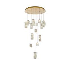 Aston 32 inch LED Pendant in Satin Gold