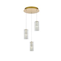Aston 16 inch LED Pendant in Satin Gold