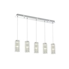 Aston 40 inch LED Pendant in Chrome