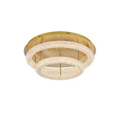 Bowen 29.5 inch LED Flush Mount in Satin Gold