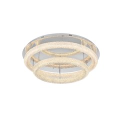 Bowen 33.5 inch LED Flush Mount in Chrome