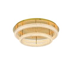 Bowen 33.5 inch LED Flush Mount in Satin Gold