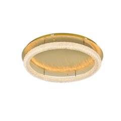 Bowen 33.5 inch LED Flush Mount in Satin Gold