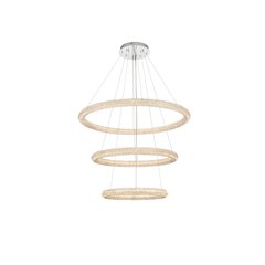 Bowen 42 inch LED chandelier in chrome