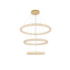Bowen 42 inch LED chandelier in Satin Gold