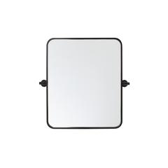 Soft Corner Pivot Mirror 20X24 Inch In Black