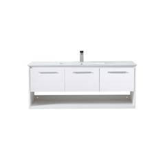 48 inch  Single Bathroom Floating Vanity in White