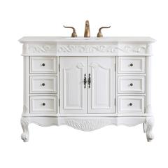 48 inch Single Bathroom vanity in antique white