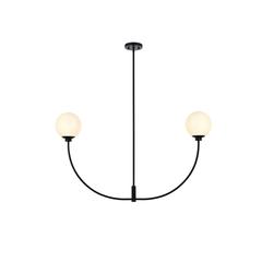 Nyomi 42 inch chandelier in Black