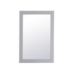 Aqua rectangle vanity mirror 24 inch in Grey