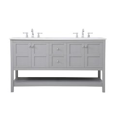 60 inch Single Bathroom Vanity in Gray