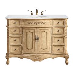48 inch Single Bathroom vanity in Antique Beige