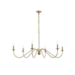 Rohan 54 inch chandelier in Satin Gold