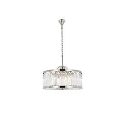 Chelsea 8 light polished nickel Chandelier Clear Royal Cut Crystal
