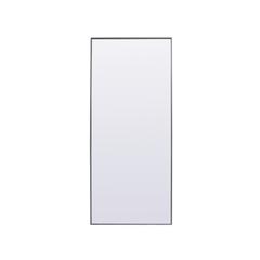 Metal Frame Rectangle Full Length Mirror 30x72 Inch in Silver