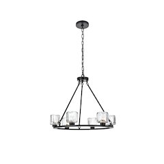 Cadence 26 Inch Chandelier In Black