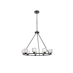 Cadence 32 Inch Chandelier In Black