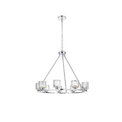 Cadence 32 Inch Chandelier In Chrome