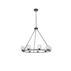 Cadence 36 Inch Chandelier In Black