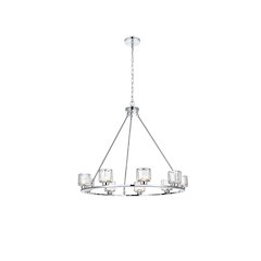 Cadence 36 Inch Chandelier In Chrome