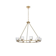 Cadence 36 Inch Chandelier In Satin Gold