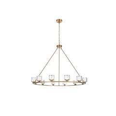 Cadence 48 Inch Chandelier In Satin Gold