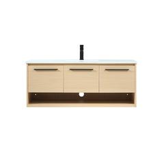 48 inch Single bathroom vanity in maple
