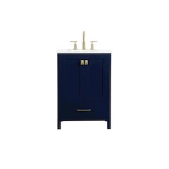 24 inch Single bathroom vanity in blue