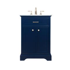24 inch Single bathroom vanity in Blue