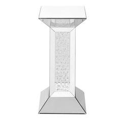 12 inch Crystal End Table in Clear Mirror Finish