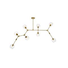 Cavoli 74 inch Chandelier in Brass