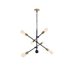 Axel 6 Lights Black Pendant