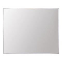 Aluminum Frame Square Mirror 30x36 In Silver