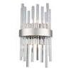 Dallas 2 light Chrome and Clear Wall Sconce Clear Royal Cut Crystal