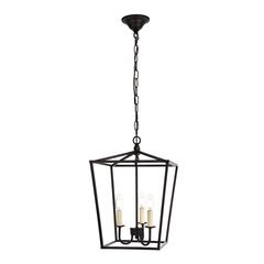 Maddox Collection Pendant D12.5 H18.25 Lt:3 Black Finish